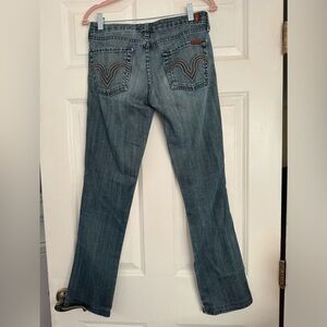 Vintage boot cut low rise seven jeans